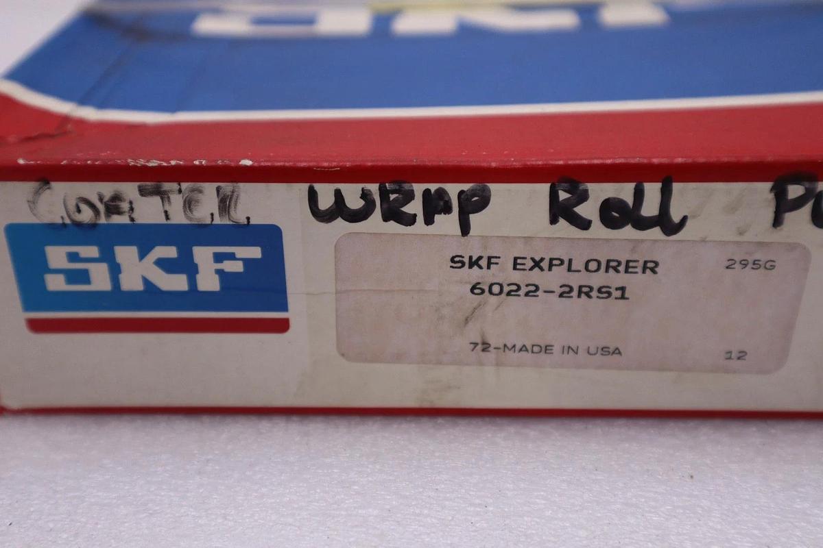 SKF Explorer 6022-2RS1  Single Row Ball Bearing -NEW IN BOX - STOCK 1553CC