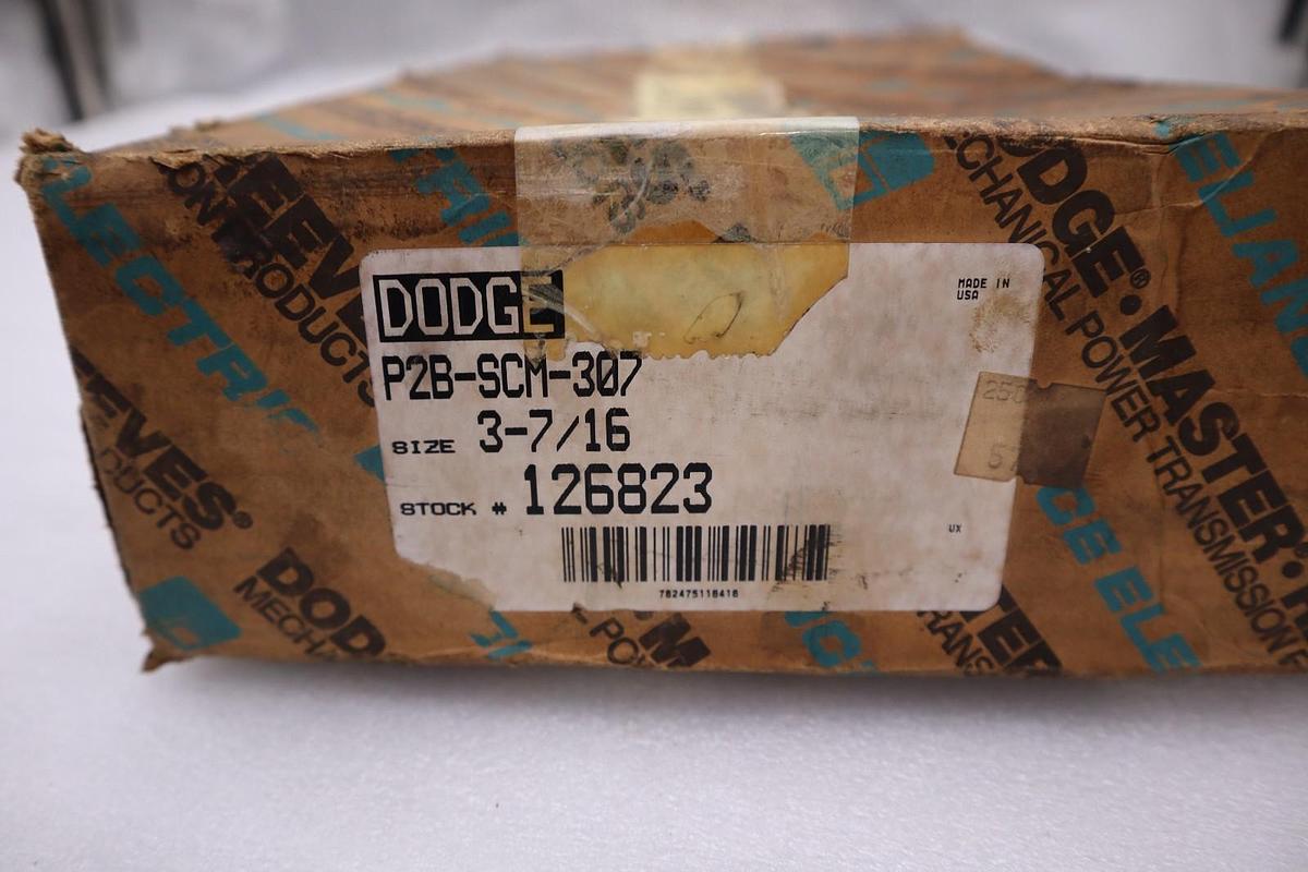 Used NEW OPEN BOX Dodge P2B-SCM-307 3-7/16” Bore Pillow Block Bearing STOCK 1674CC