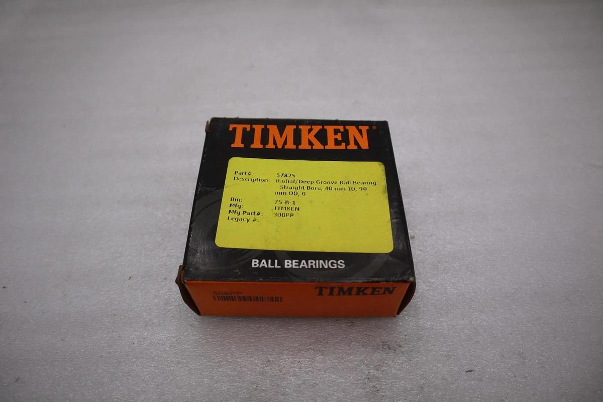 NEW OPEN BOX TIMKEN 308PP BEARING STOCK K-3990CC