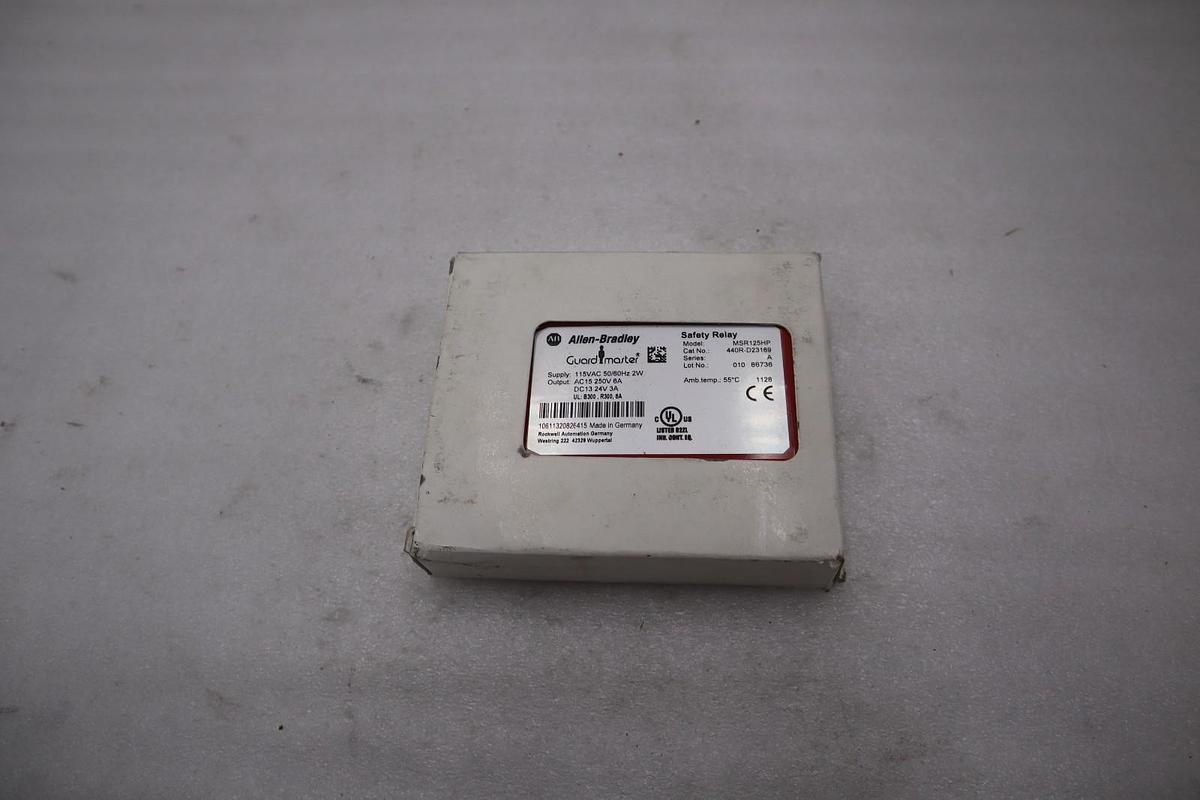 NEW ALLEN-BRADLEY 440R-D23169 MSR125HP SAFETY RELAY 115VAC STOCK 6078