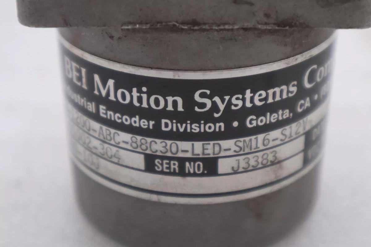 BEI ELECTRONIC H25D-1800-ABC-88C30-LED-SM16-S12V INDUSTRIAL ENCODER STOCK K-3679