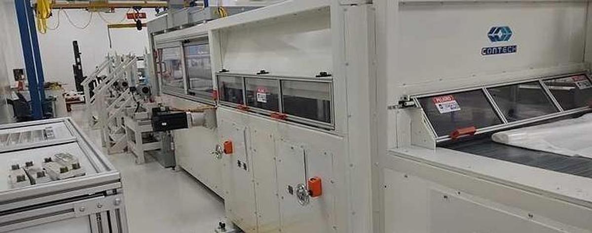 Used 62" Contech Converting Technologies, Inc. Die Cutting Press 100 Tons Mfg. 2019