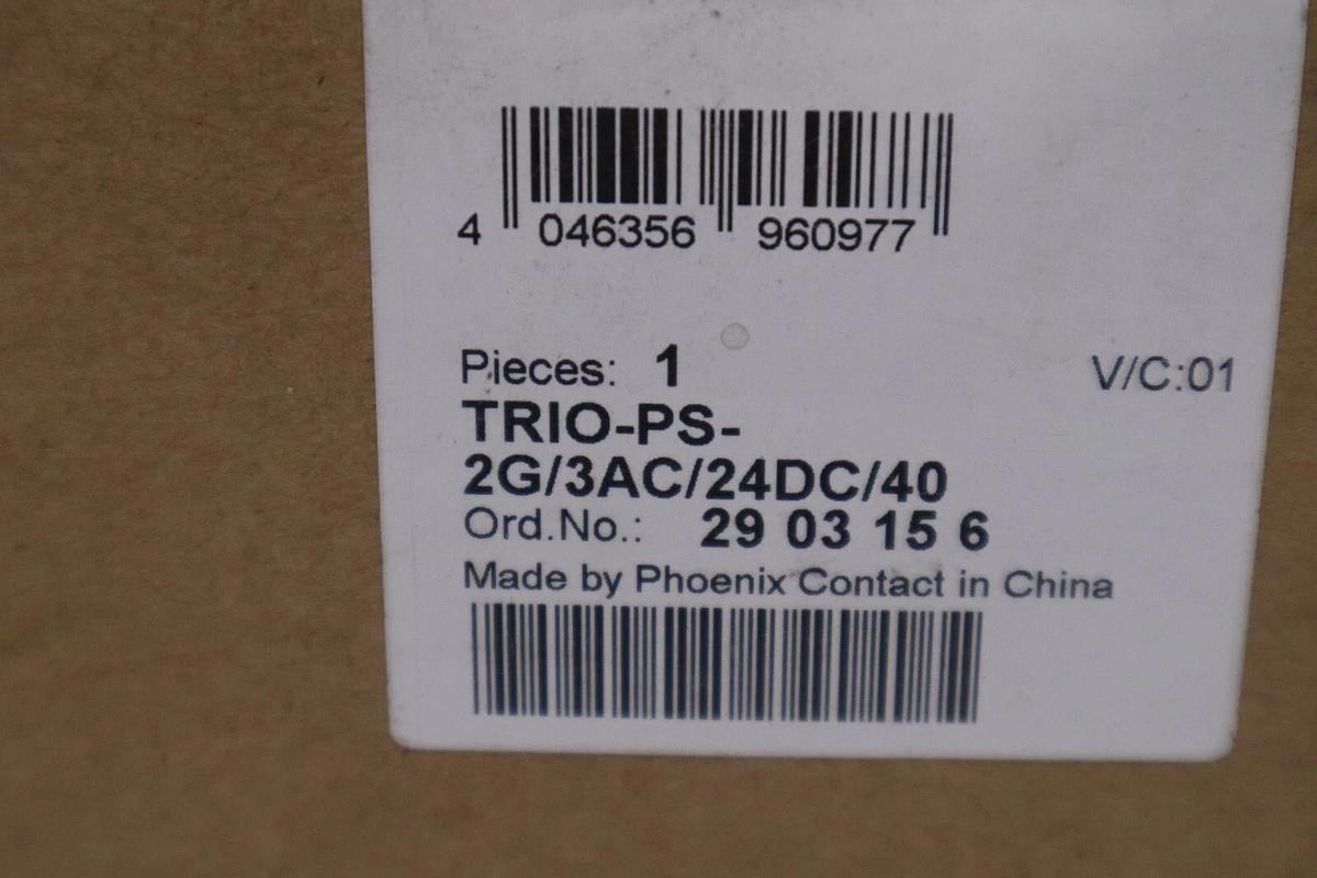 Used Phoenix Contact TRIO-PS-2G/3AC/24DC/40 Power Supply / 2903156  -  NEW IN BOX