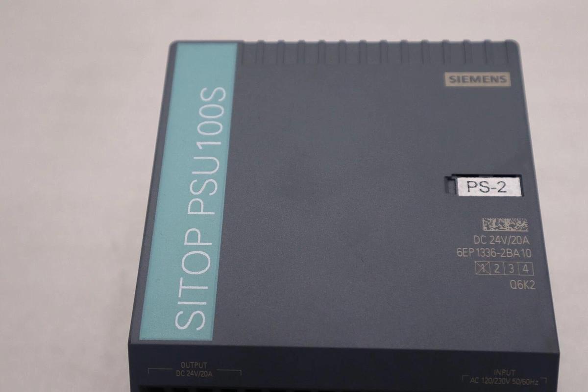 Used Siemens 6EP1336-2BA10 SITOP PSU100S Power Supply 24V DC 20A Output #K-614-A