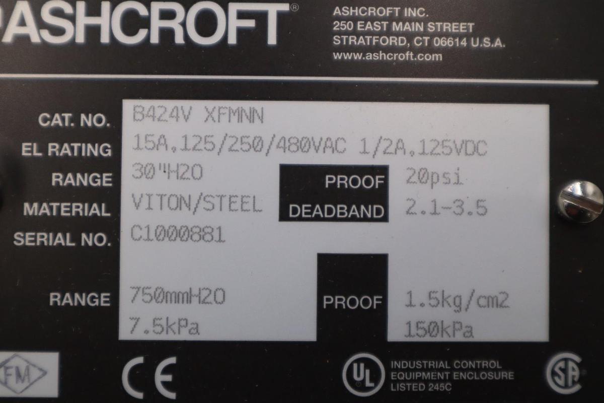 Ashcroft B424V XFMNN PRESSURE SENSOR NEW IN BOX STOCK GF-364