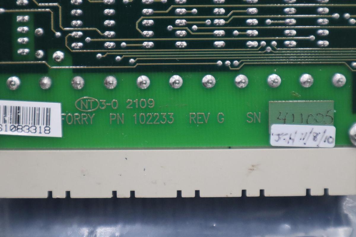 Used FORRY 102233 REV G PC OPTICS PROCESSOR BOARD STOCK G656