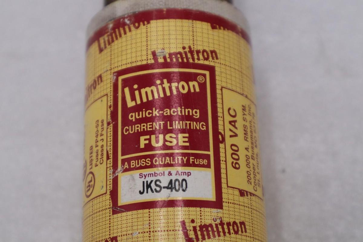 Used LOT OF 2 -Bussmann JKS-400 Limitron Class J Fast Acting Fuse - STOCK H-1683A