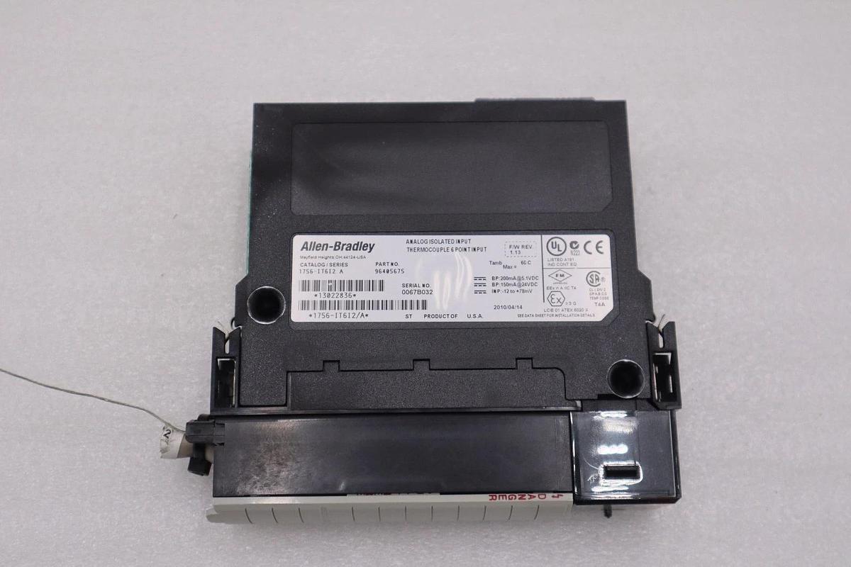 Used Allen Bradley 1756-IT6I2 Ser A ControlLogix 6-Channel Analog Input Module #H116A