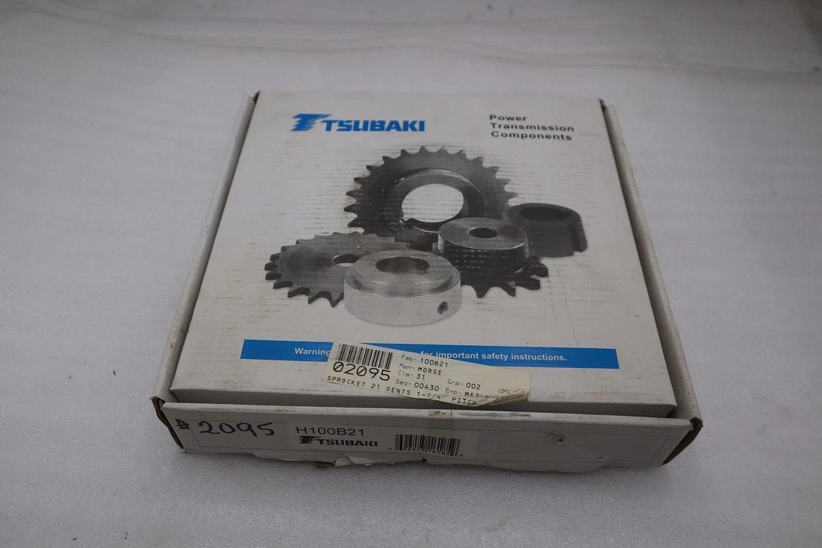 Used TSUBAKI H100B21 1-1/4" SPROCKET 21 DENTS - STOCK SGF121
