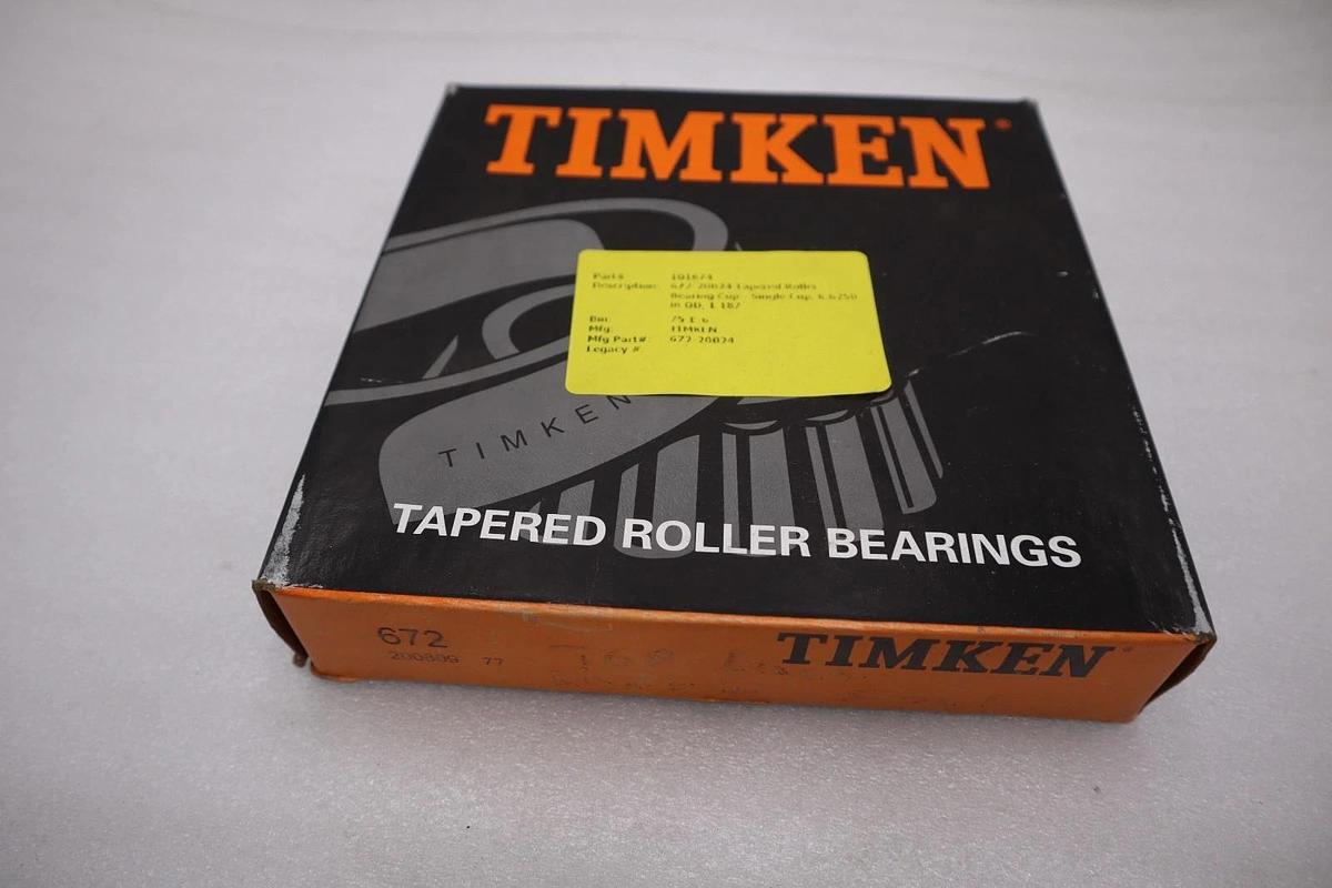 LOT OF 2 NEW Timken 672 Tapered Roller Bearing CUP STOCK 1539CC