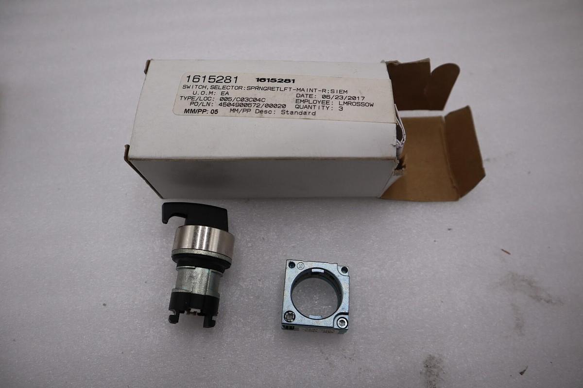 NEW Siemens 3SB35 00-3VA11 HEAVY DUTY SELECTOR SWITCH LONG HANDLE STK H414A