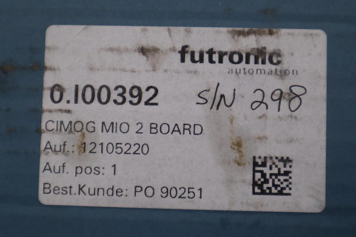 Used NEW FUTRONIC 0.I00392 CIMOG MIO 2 BOARD STOCK H60A
