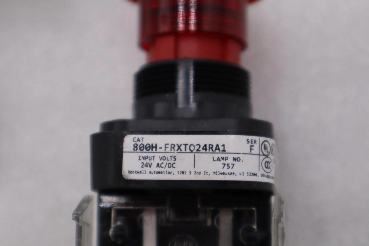 Used Allen-Bradley 800H-FRXTQ24RA1 Emergency Stop Pushbutton Switch STOCK H864A