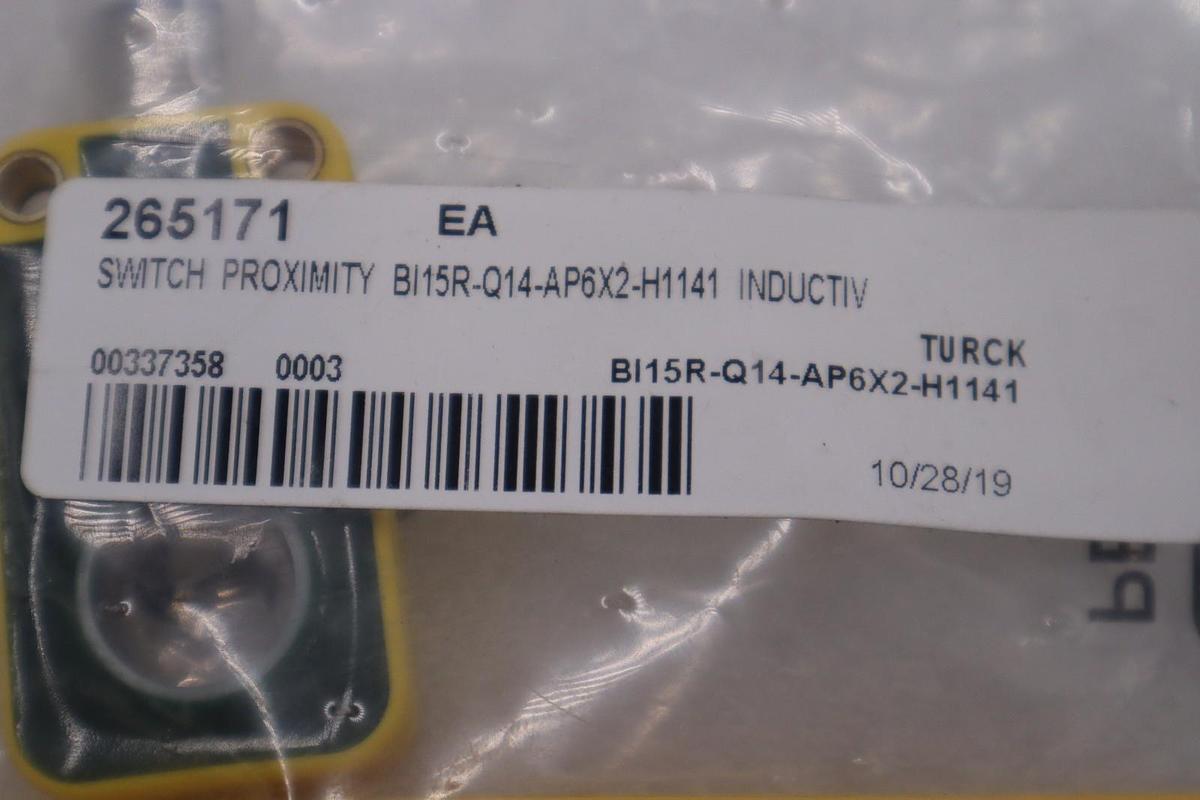 NEW TURCK BI15R-Q14-AP6X2-H1141 Inductive Proximity Sensor STOCK H1514A