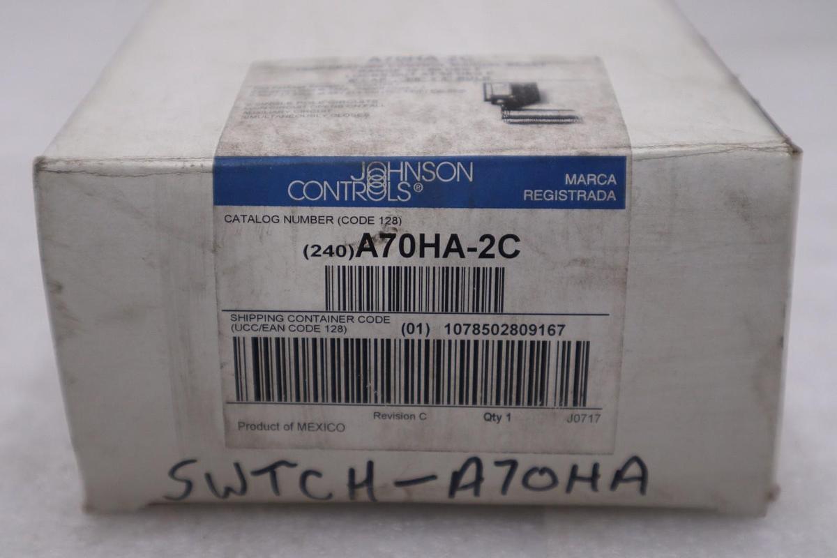 Used Johnson Controls A70HA-2C A70 Series Temperature Control STK GF172A