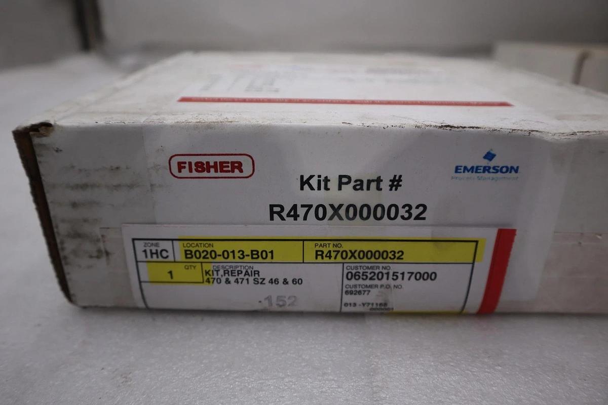 Used FISHER R470X000032 Repair Kit For Type 470 & 471 Actuator Sizes 46 & 60 #GF163A