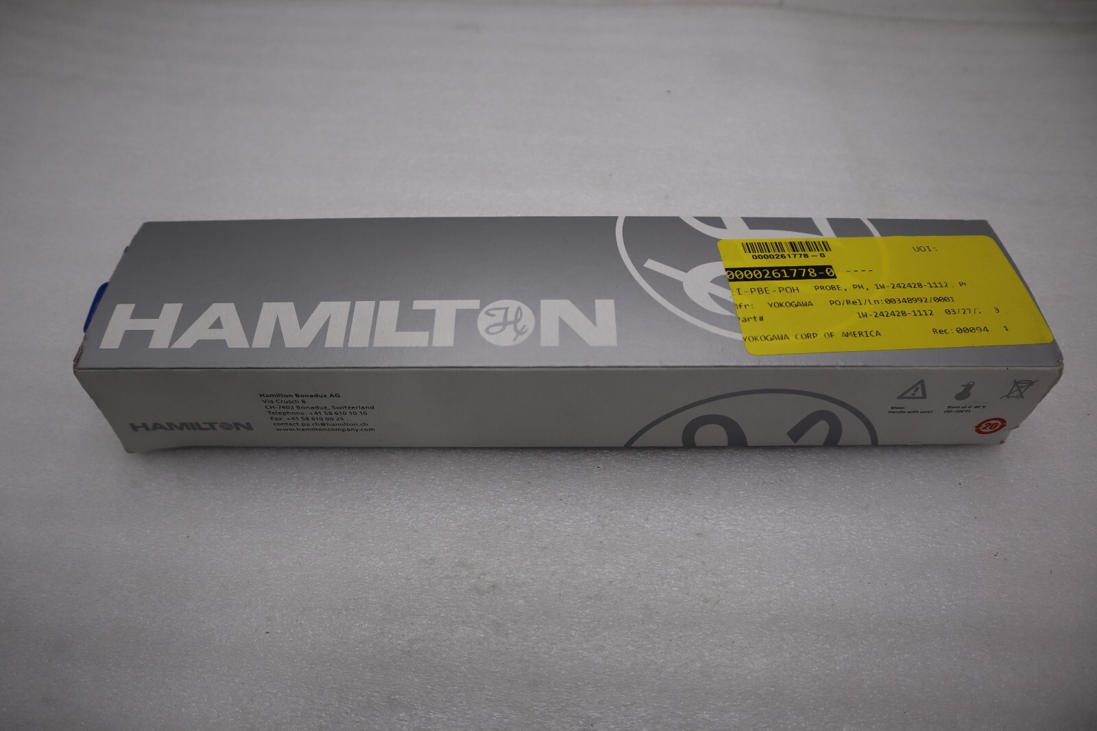 Used NEW OPEN BOX Hamilton 242428-1112 Polilyte Plus H VP 120 Probe STOCK G580
