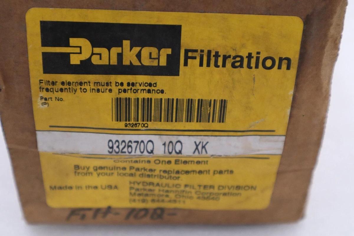 Used PARKER 932670Q 10Q XK Low Pressure Replacement Filter - NEW - STOCK GF1204