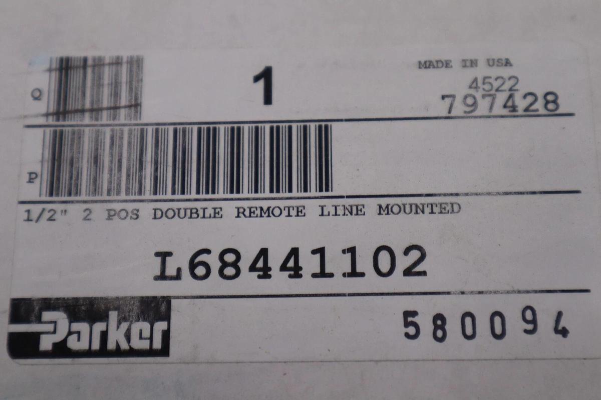 NEW PARKER L68441102 AIR VALVE 1/2-INCH 4-WATT DR 2-POLE STOCK 5627