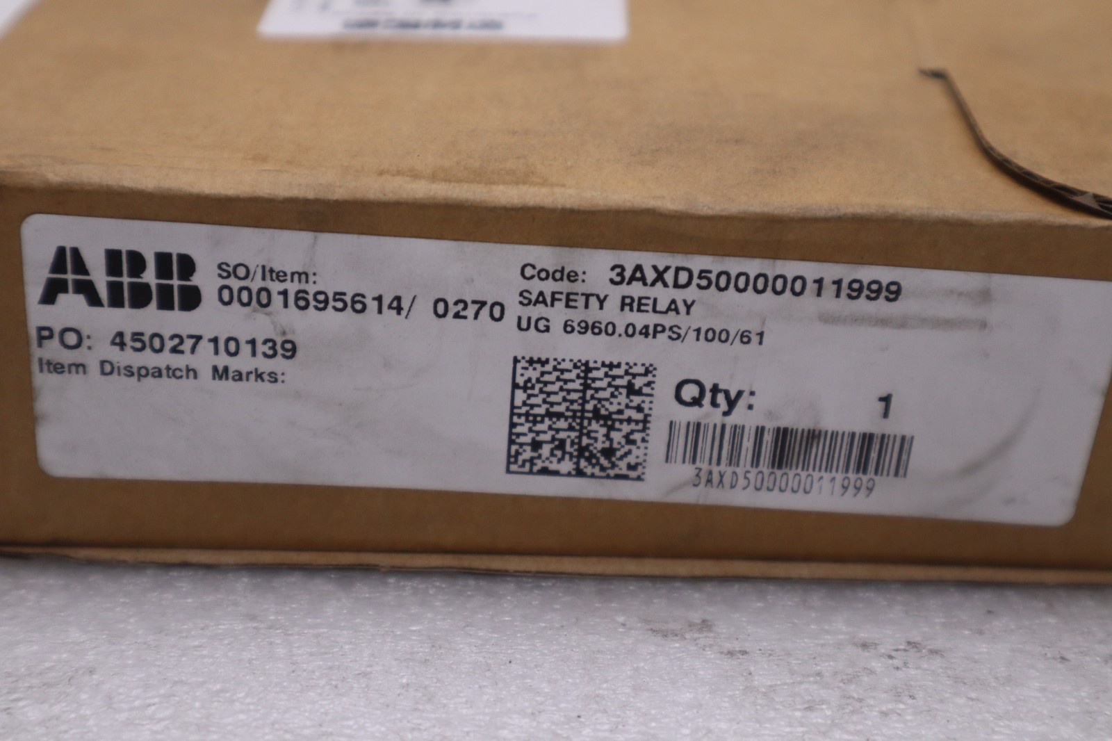 Dold UG6960.04PS/100/61 Safety Timer 0065424 - NEW IN BOX - STOCK GF1040A