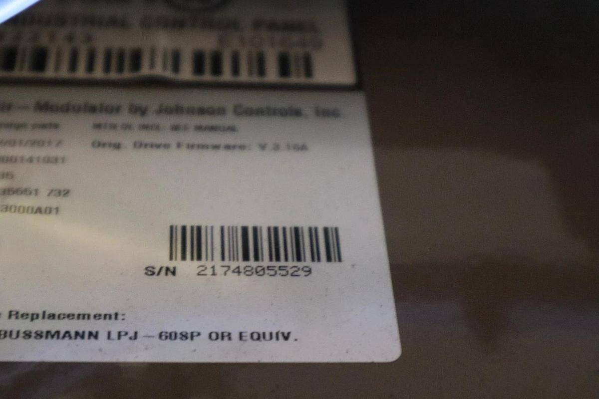 Used Johnson Controls AYK 550 Air Modulator Panel AYK550-PF-038A-4+B058+K465 #HP153