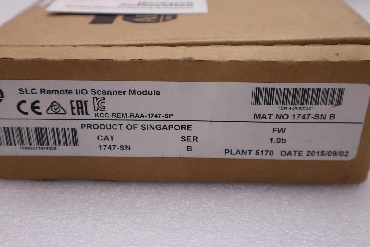 Used Allen Bradley 1747-SN /B SLC500 Universal Remote I/O Scanner Module #H61A