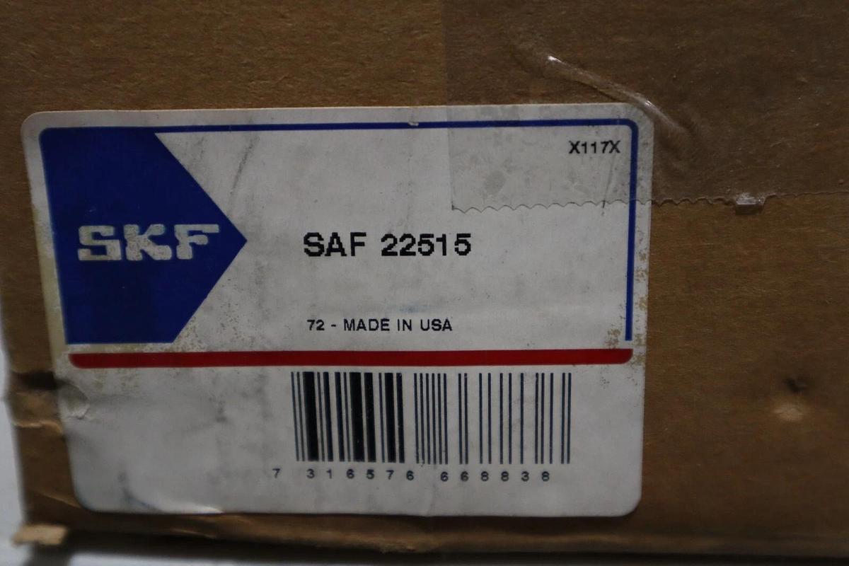 Used SKF SAF22515 Split Housing Pillow Block Spherical Bearing SAF 22515 NEW #S-470