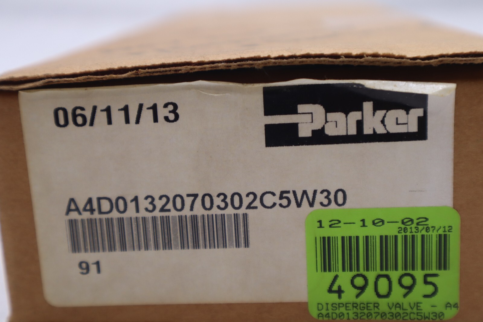 Used PARKER HYDRAULIC VALVE DIVISION A4D0132070302C5W30 STOCK L-269-A