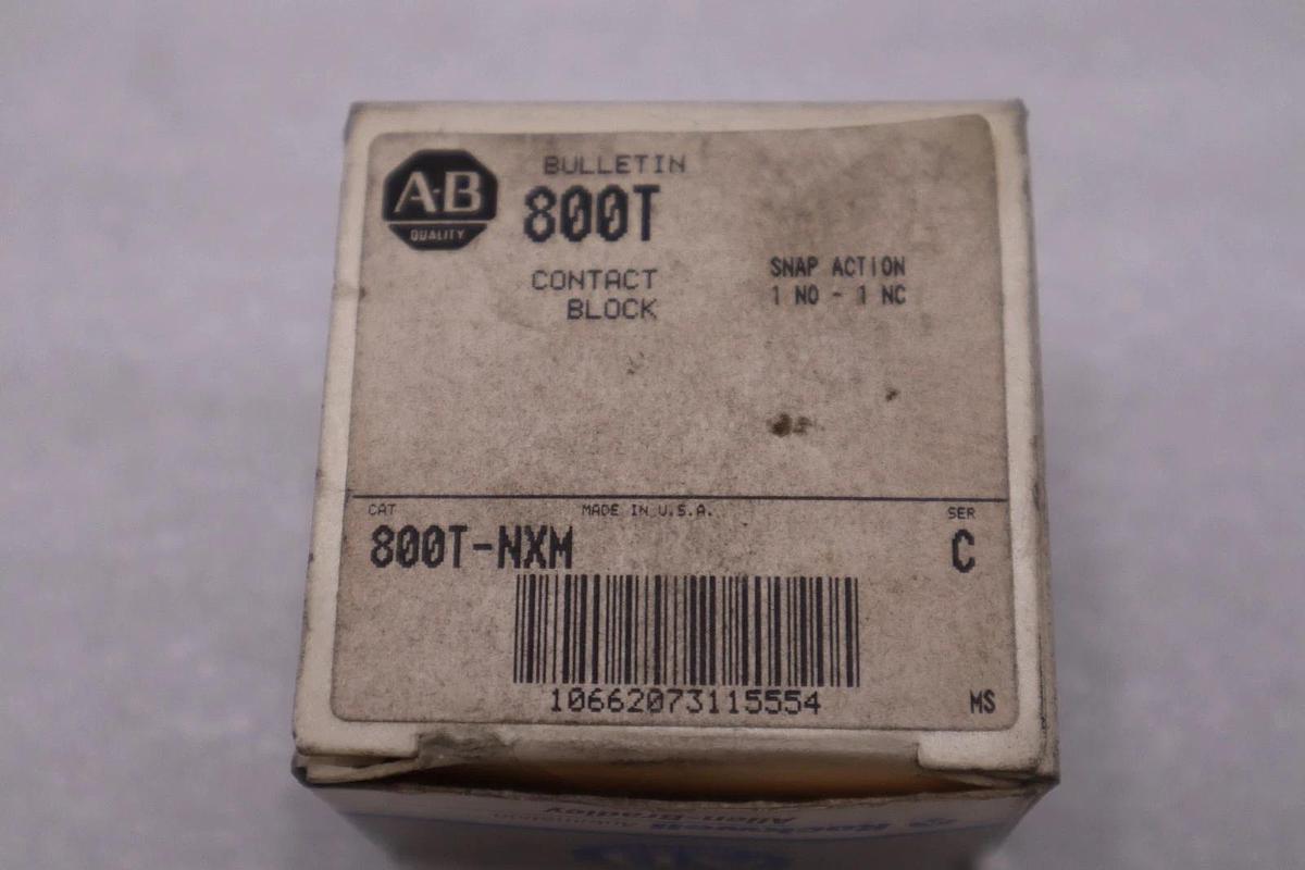 Used NEW OPEN BOX AB Allen Bradley 800T-NXM Ser. C Contact Block STOCK K-766CC