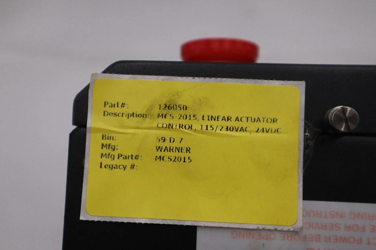 Warner Electric MCS-2015 Actuator Control 6932-448-004 NEW OPEN BOX STK CC161