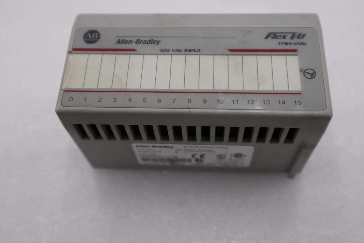 Used AB Allen-Bradley 1794-0A16 120Vac Output Module Flex I/O 16 Point STOCK H1228A
