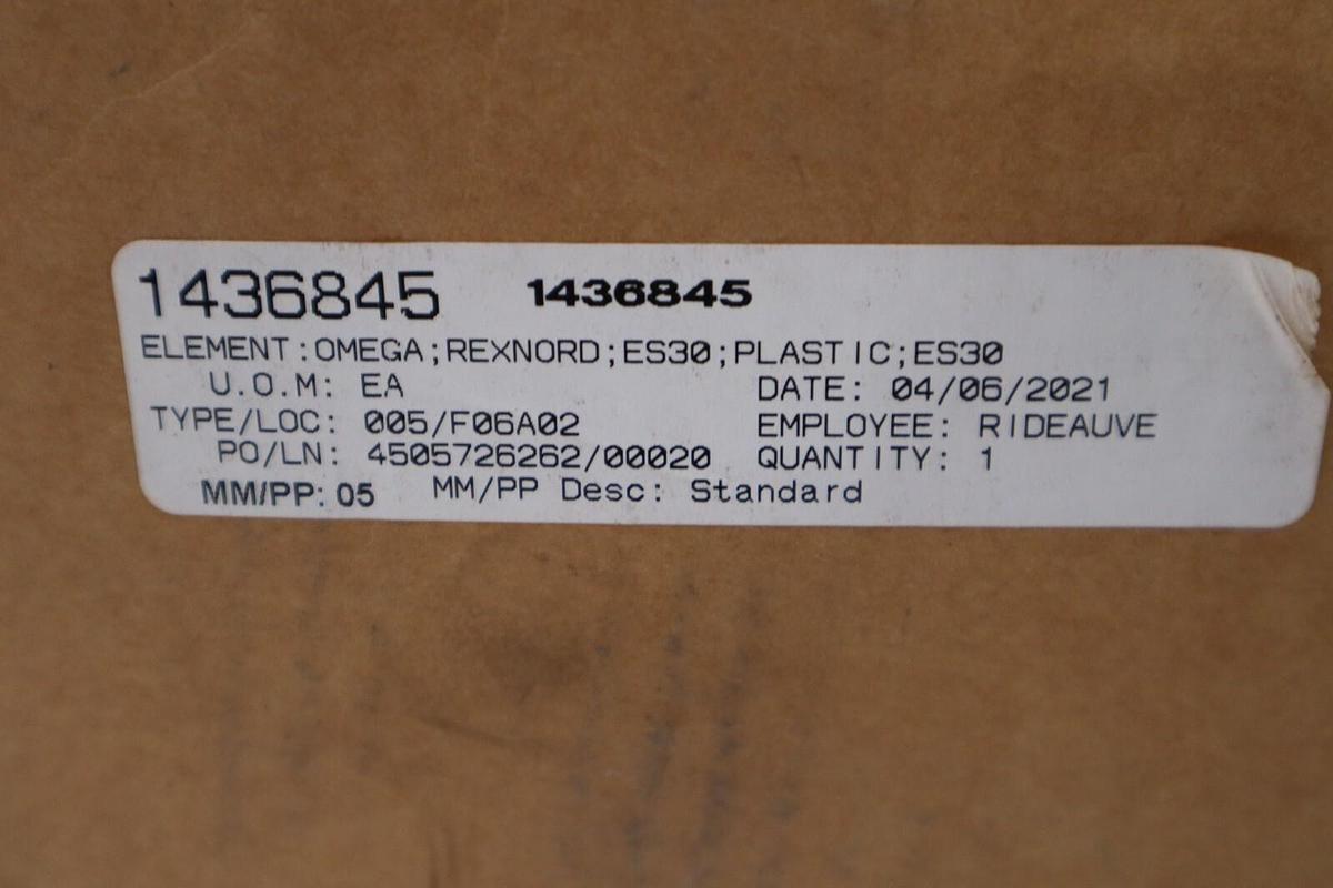 Used REXNORD 10287353 ES30 OMEGA ELEMENT NEW WITH BOX STOCK H93