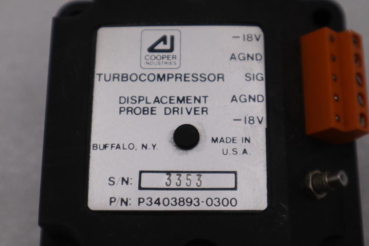 Used COOPER P3403893-0300 NEW UNIT STOCK H1184A