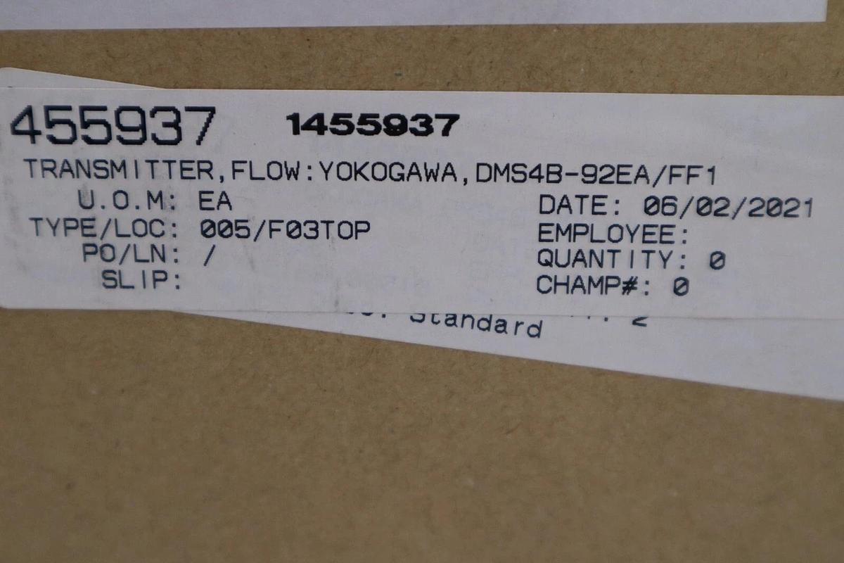 YOKOGAWA EJA110E-DMS4G-912EB/FF1/D1/K2 - EJA110E DIFFERENTIAL TRANSMITTER NEW