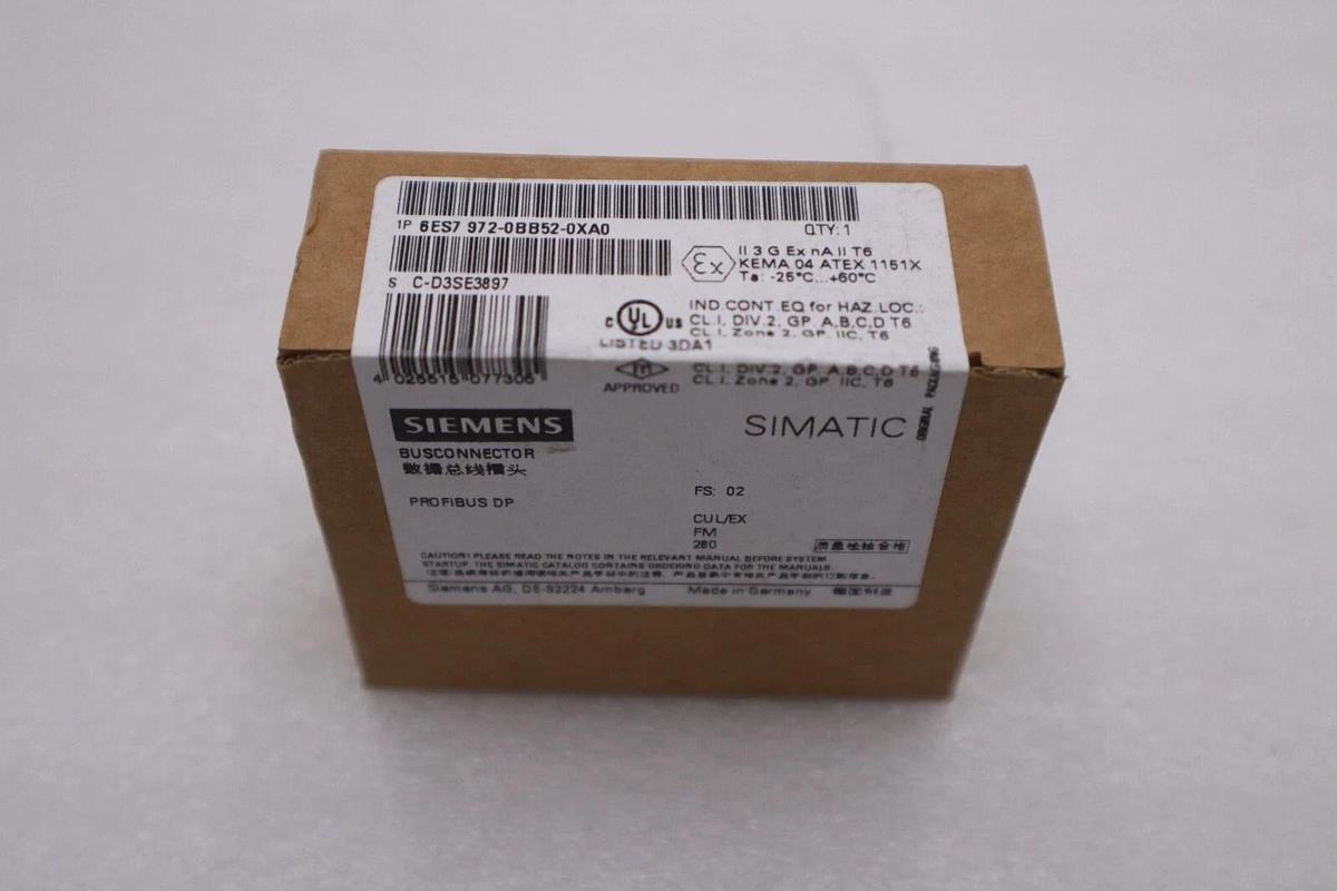 SIEMENS 6ES7972-0BB52-0XA0 / 6ES79720BB520XA0 (BRAND NEW) STOCK G441A