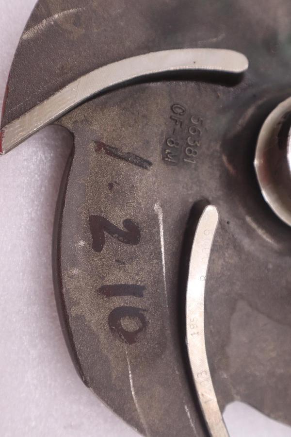 Used Goulds 56381 Impeller 5 Vein 1X2-10 CF8M 316 Stainless Steel 3196 - STOCK G414B