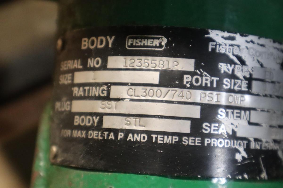 Used Fisher Control Valve Size 1 With Type ED Pneumatic Actuator