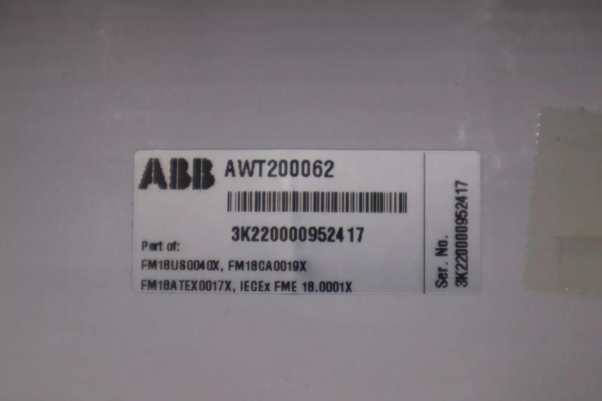 Used ABB AWT210 AWT210A2C4H1E6-A1-U3-M5 / AWT200062 2 WIRE TRANSMITTER CONTROL #G283