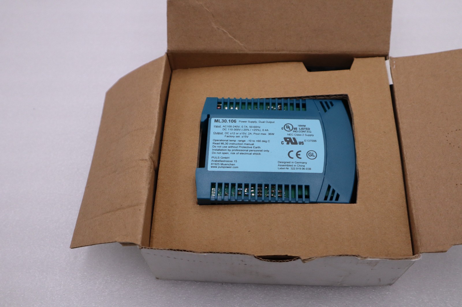 PULS ML30.106 DC Power Supply Plastic Switching STOCK H866A