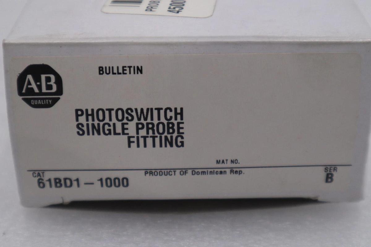 NEW OPEN BOX AB Allen Bradley Single Probe Fitting 61BD1-1000 STOCK G614A