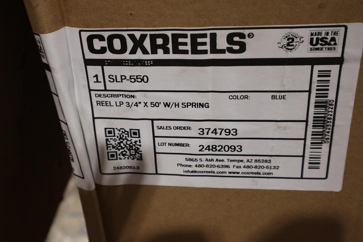 COXREELS INC SLP-550 / SLP550 (BRAND NEW) (THREE AVAILABLE) STOCK HS-22