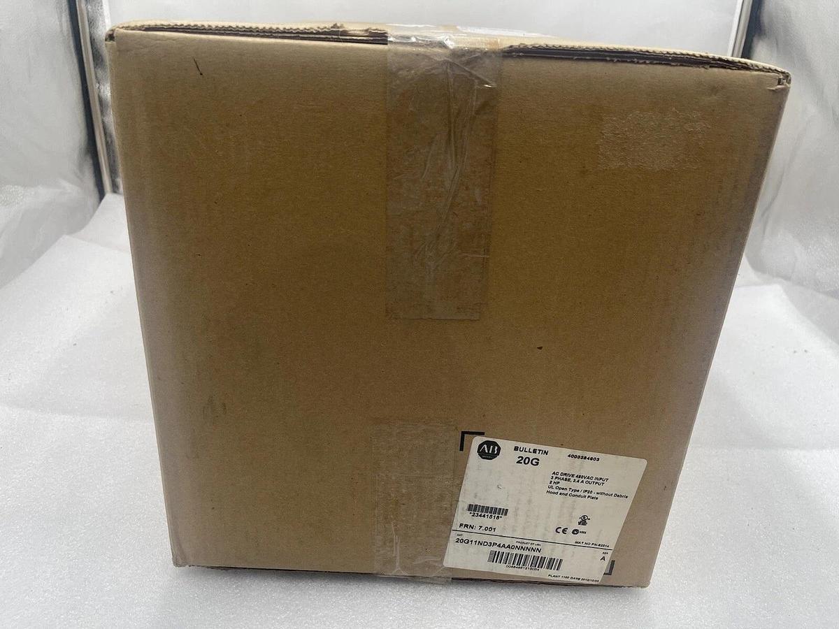 Used NEW ALLEN BRADLEY 20G11ND3P4AA0NNNNN AC DRIVE COOLED POWERFLEX 755 STOCK 4456