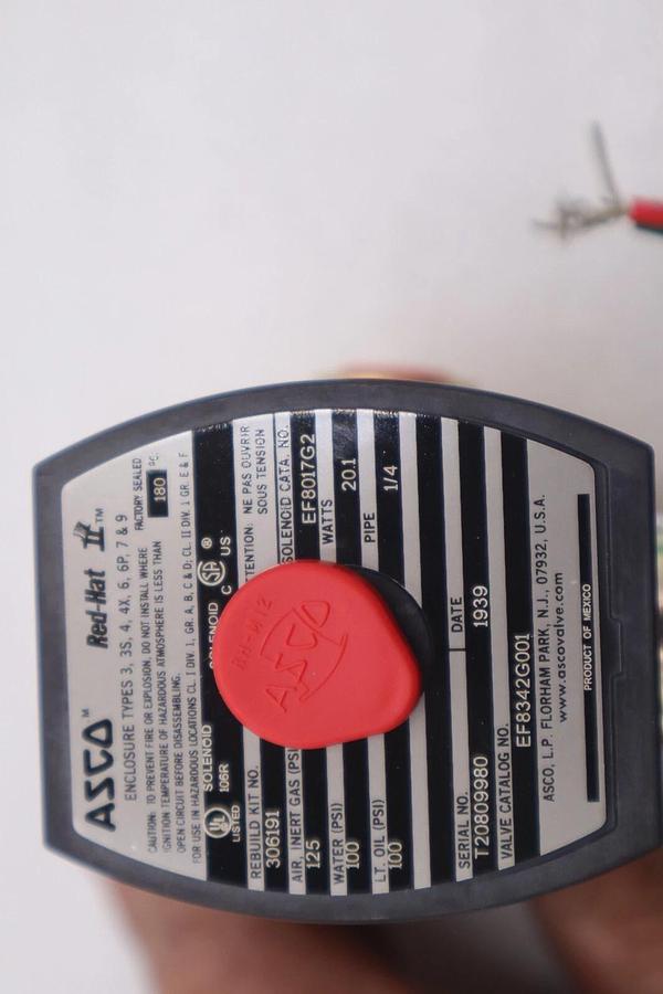 Used NEW ASCO VALVE EF834G001V STOCK K-3621