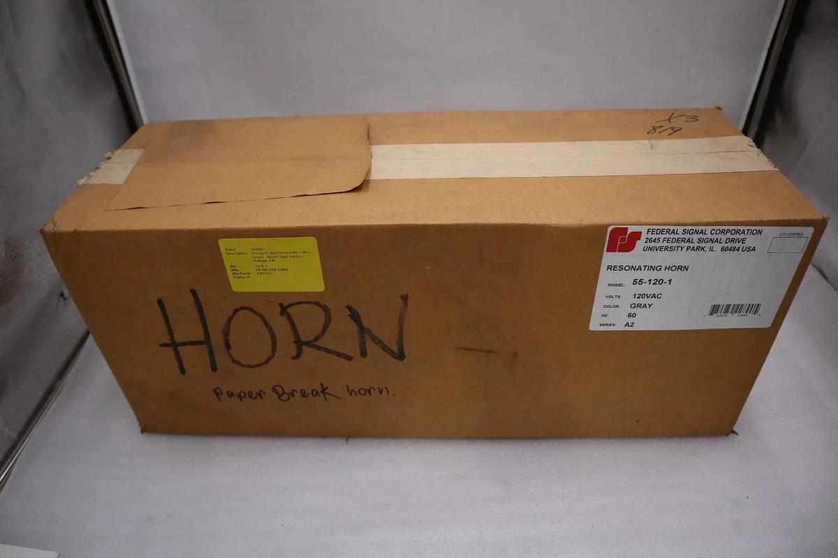 NEW Federal Signal 55-120-1 Resonating Horn | 120V AC | Industrial Alarm Horn