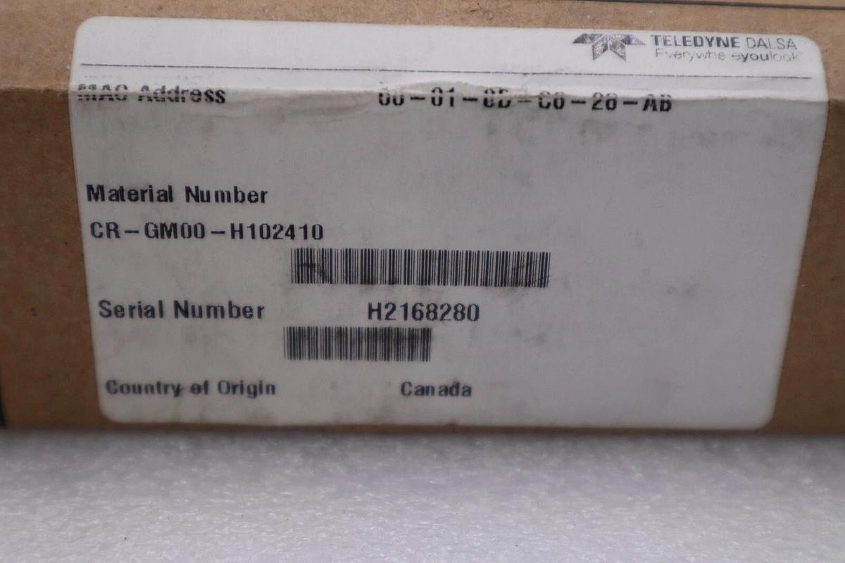 Used TELEDYNE DALSA CR-GM00-H102410 CCD Camera NEW IN BOX H672A