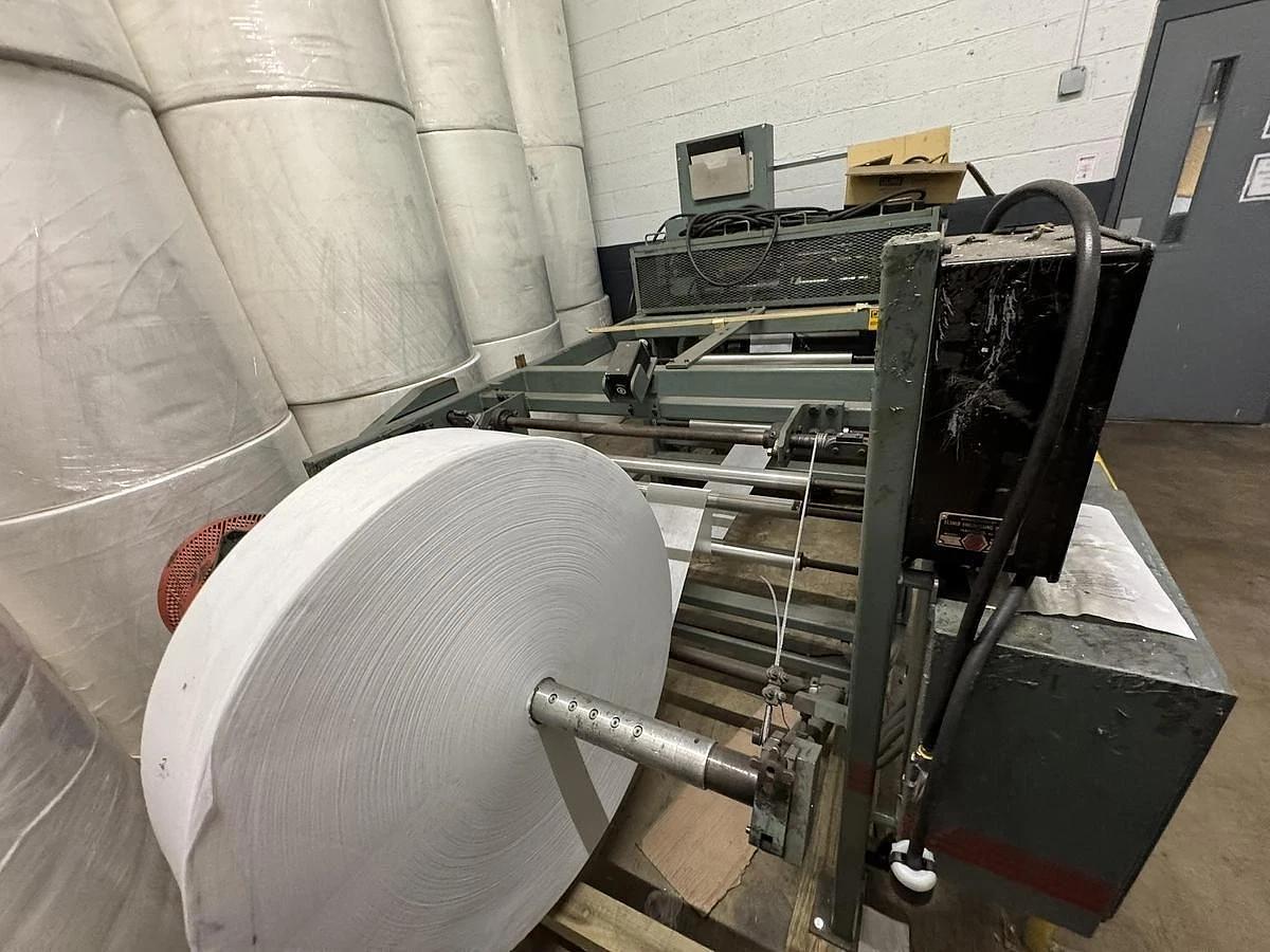 Used 30" WIDE ELSNER MODEL MPR 30 CANTILIVERED SLITTER REWINDER