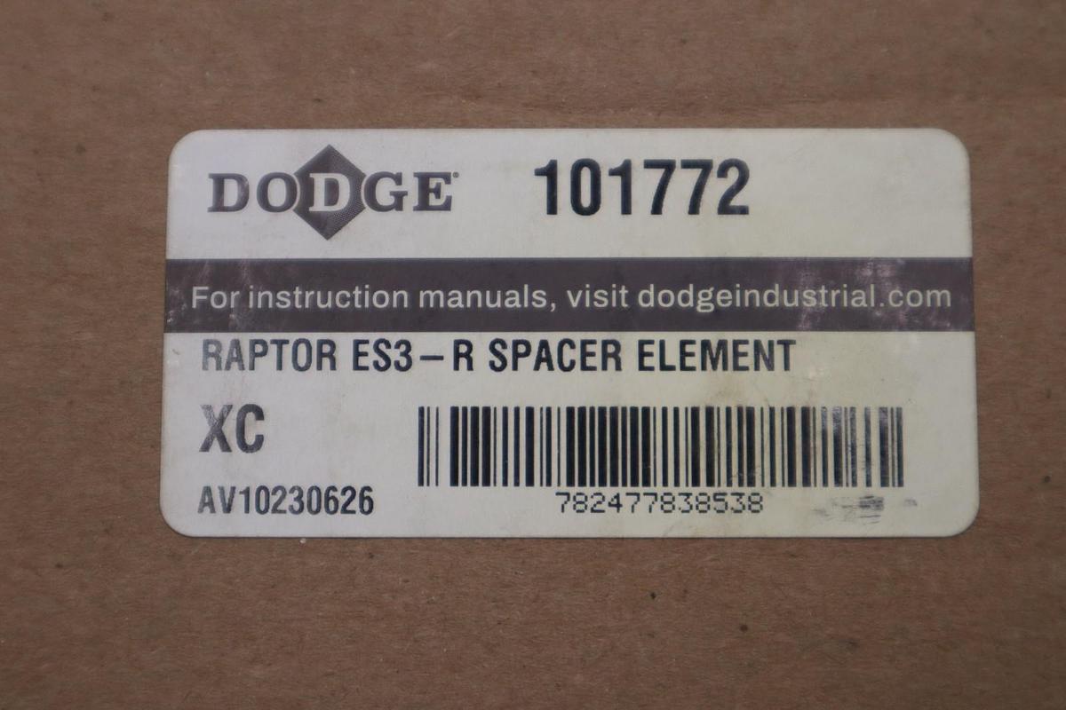 DODGE 101772 RAPTOR ES3-R SPACER ELEMENT - NEW UNIT - STOCK GF454A