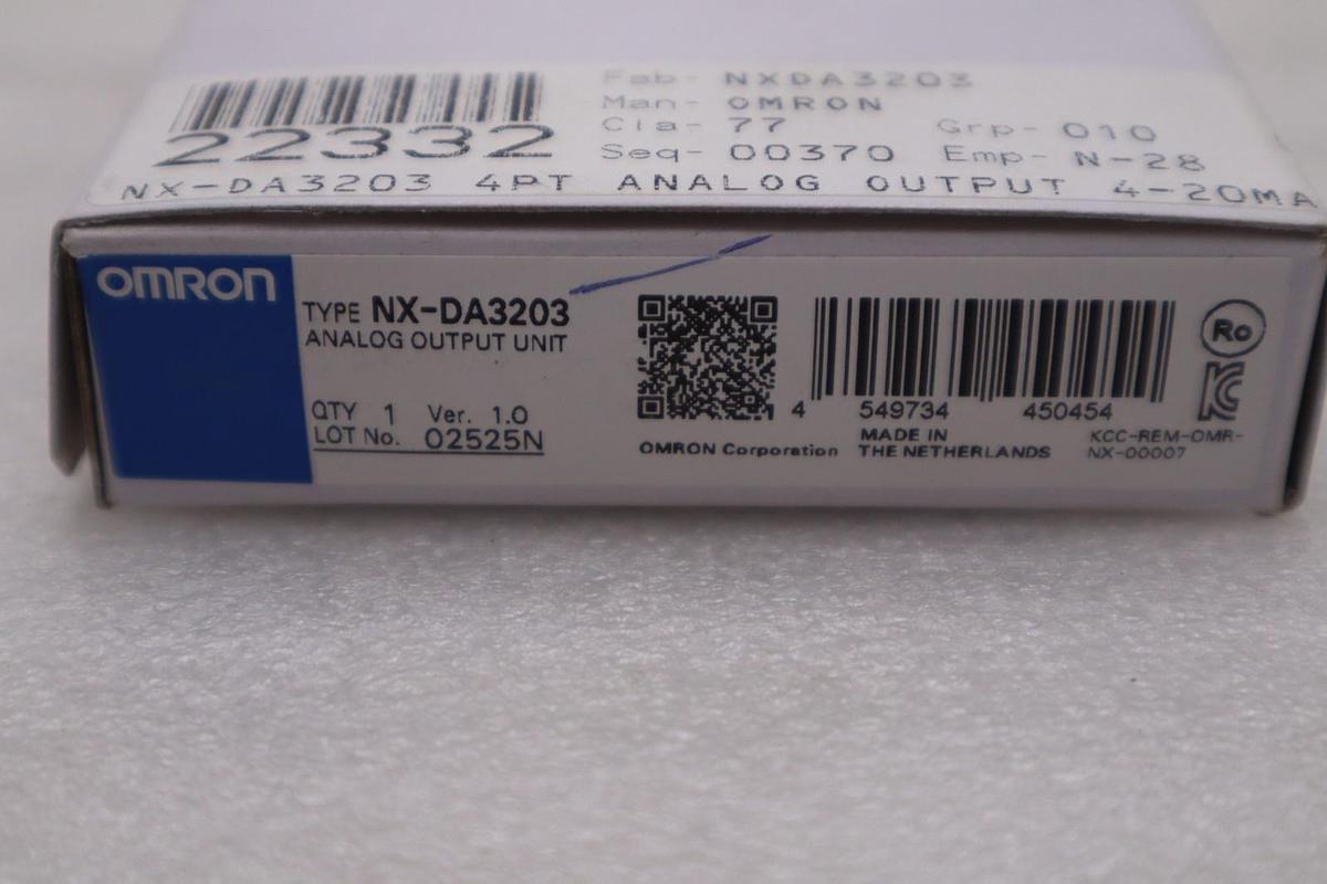 OMRON NX-DA3203 ANALOG OUTPUT UNIT - NEW SEALED - STOCK GF572A