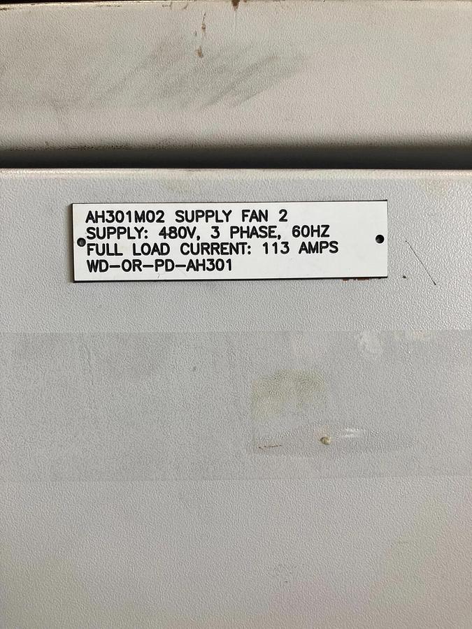 Used ELECTRICAL ENCLOSURE WITH 20BD125A0AYNANC0 Allen Bradley 100HP Powerflex 700