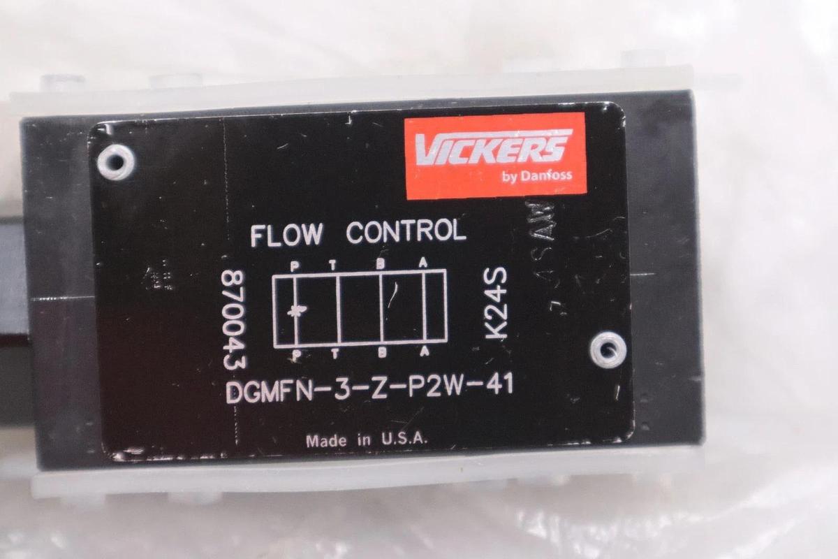 VICKERS DGMFN-3-Z-P2W-41 FLOW CONTROL VALVE DGMFN3ZP2W41 STOCK K450B